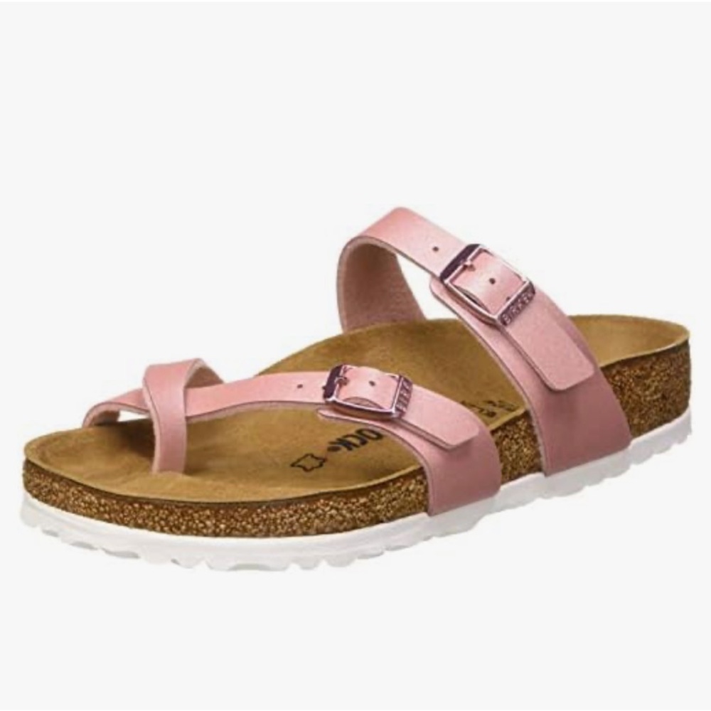 Birkenstock Mayari Icy Metallic Old Rose Birko-Flor Reg 38